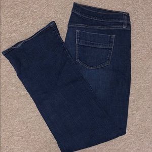 Medium/Dark Blue Bootcut Jeans